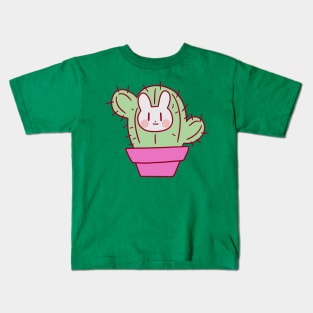 Bunny Face Cactus Kids T-Shirt
